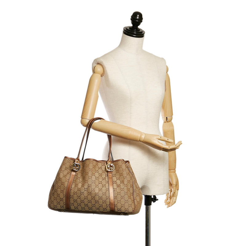 Gucci GG Canvas Twins Tote Bag (SHG-32529) – LuxeDH
