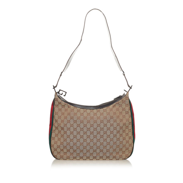 Gucci GG Canvas Web Shoulder Bag (SHG-27362)