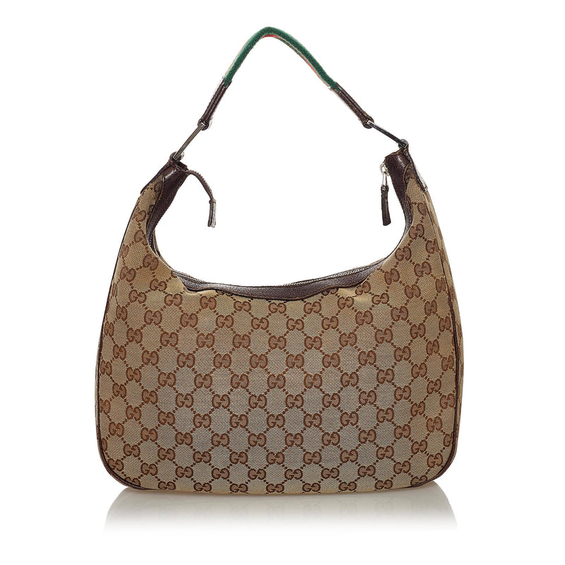 Gucci - Authenticated Interlocking Handbag - Leather Beige for Women, Never Worn