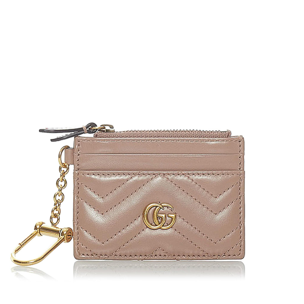Gucci GG Marmont Keychain Wallet Leather Coin Pouch (SHG-32383) – LuxeDH