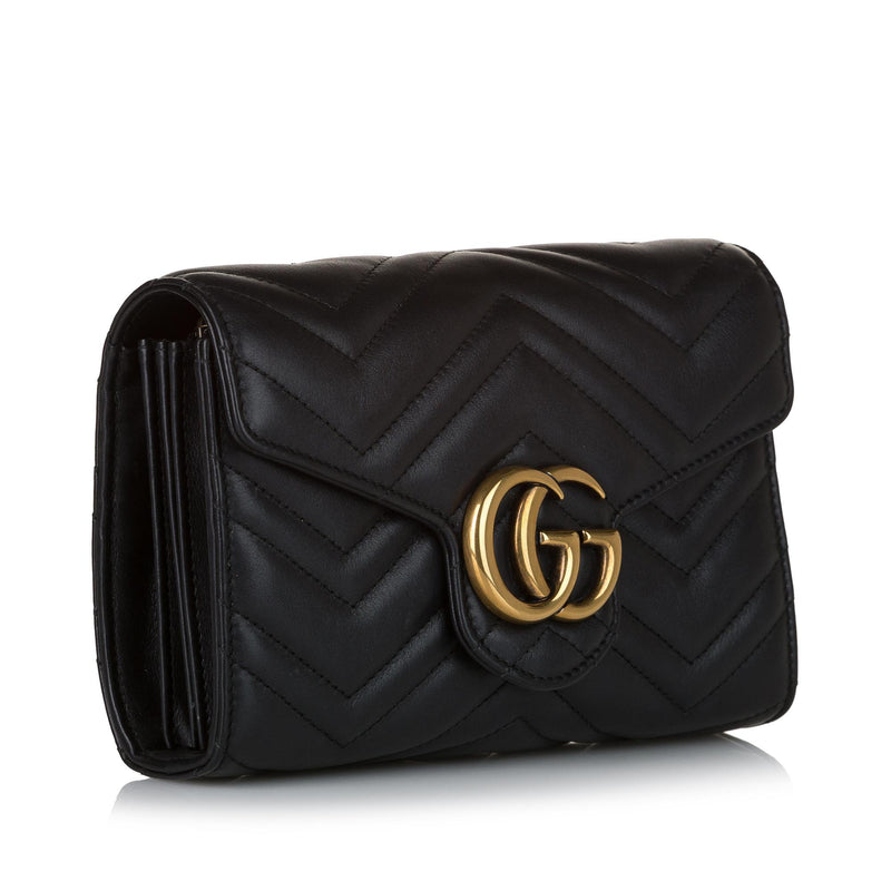 Gucci GG Marmont Leather Wallet On Chain (SHG-35248) – LuxeDH