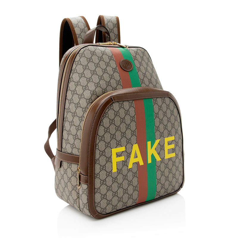 GUCCI: Original backpack in GG Supreme fabric - Brown