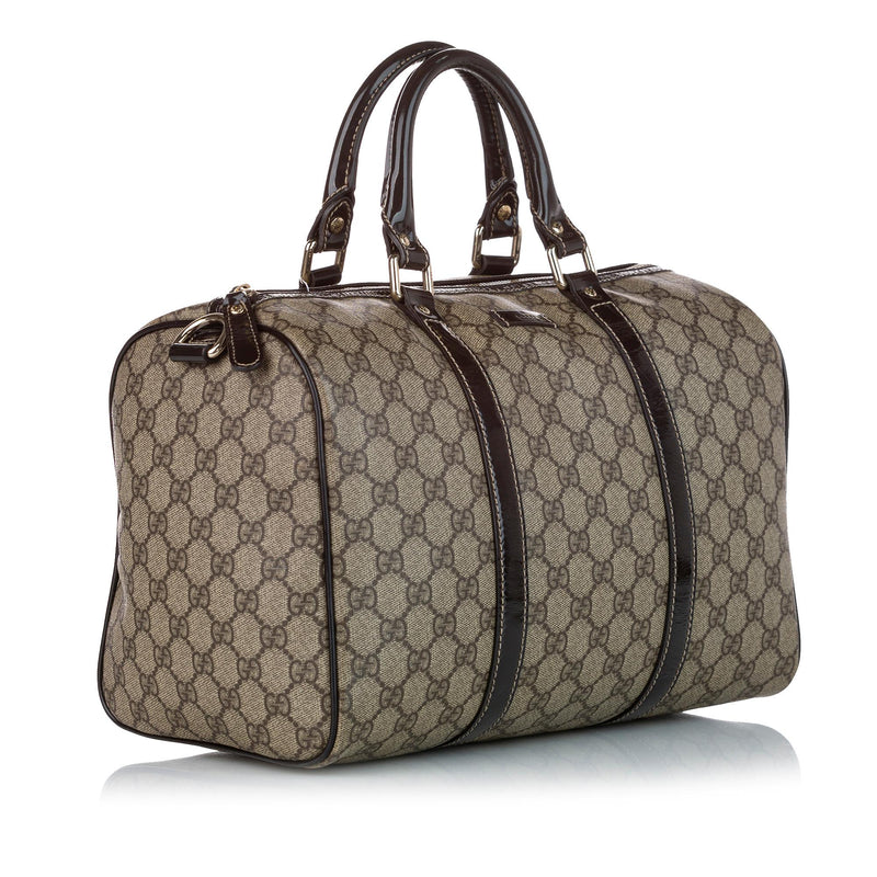 Gucci, Bags, Gucci Gg Monogram Boston Brown Speedy Bag