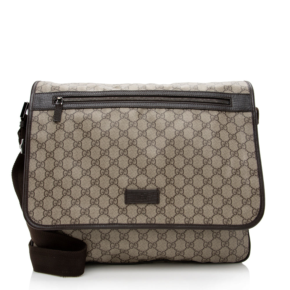 Gucci GG Supreme Ophidia Flap Messenger Bag (SHF-Z9ZgXY) – LuxeDH