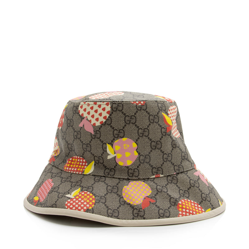 Gucci GG Supreme Les Pommes Bucket Hat - Size M (SHF-23710) – LuxeDH