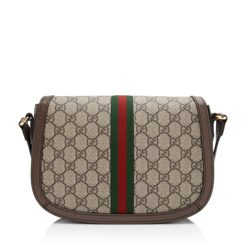 Gucci Ophidia Small GG Supreme Shoulder Bag in Natural