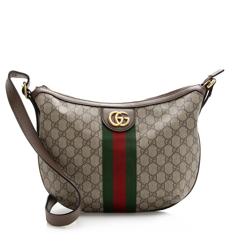 Gucci Ophidia Small GG Supreme Shoulder Bag in Natural