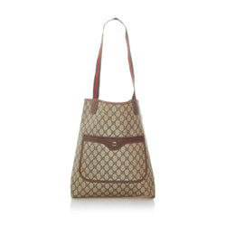 Gucci Beige GG Canvas Vintage Web Tote Gucci