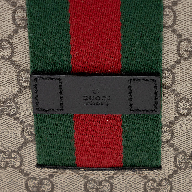 Gucci Web GG Supreme Flat Messenger Bag - Farfetch