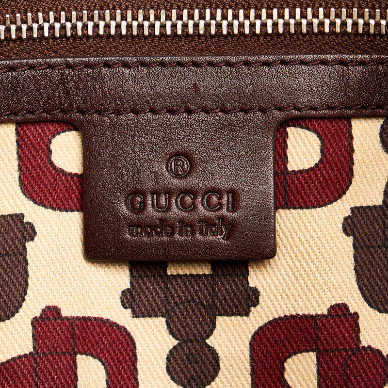 Gucci Guccissima Bamboo Indy Hobo Bag (SHG-27255)