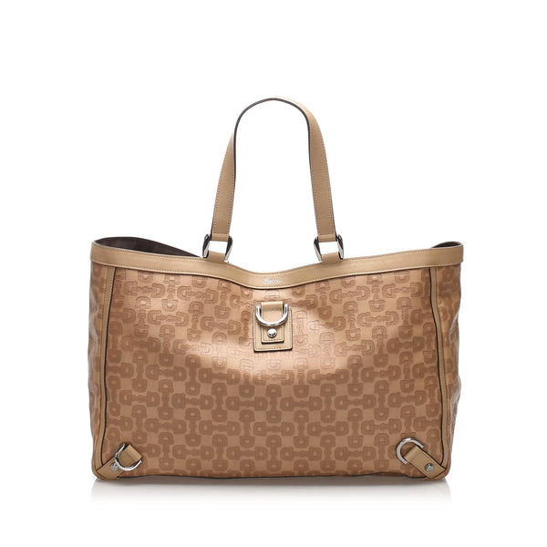 Gucci Horsebit Abbey D-Ring Leather Tote Bag (SHG-21857)
