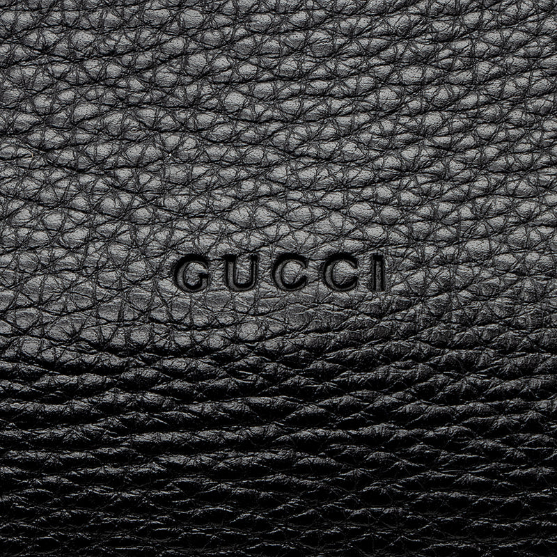 Gucci Leather Bamboo Daily Medium Satchel (SHF-20568)