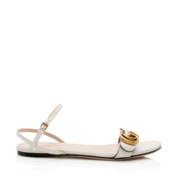 Gucci Women's Marmont GG Ankle-Strap Sandals Gold