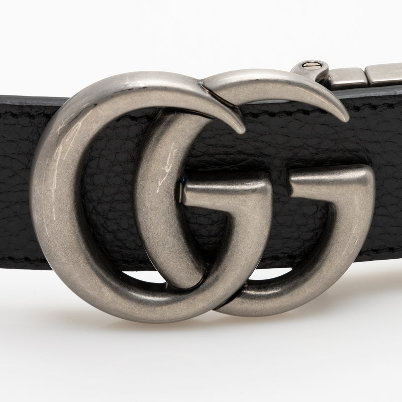 GG Marmont reversible belt in black/brown leather