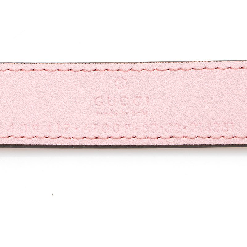 Gucci Pebbled Leather Bee Star Belt - Size 32 / 80 (SHF-Snm7Tt