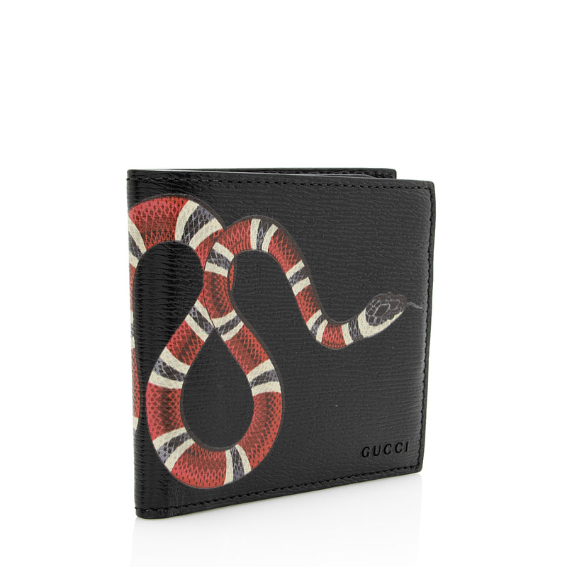 Gucci 'fake/not' Print Billfold Wallet in Natural for Men