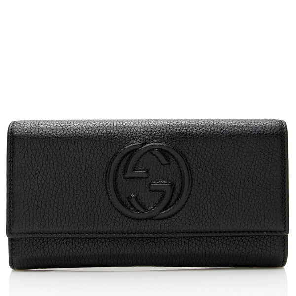 Gucci Leather Soho Continental Wallet (SHF-21799)