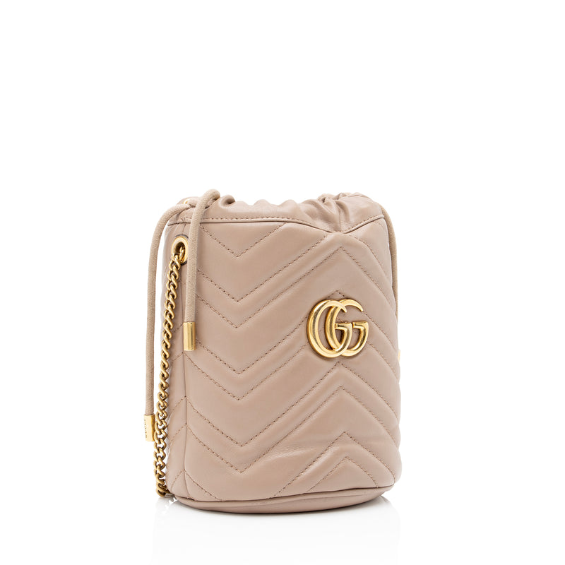 Mini gg marmont 2.0 leather shoulder bag - Gucci - Women | Luisaviaroma