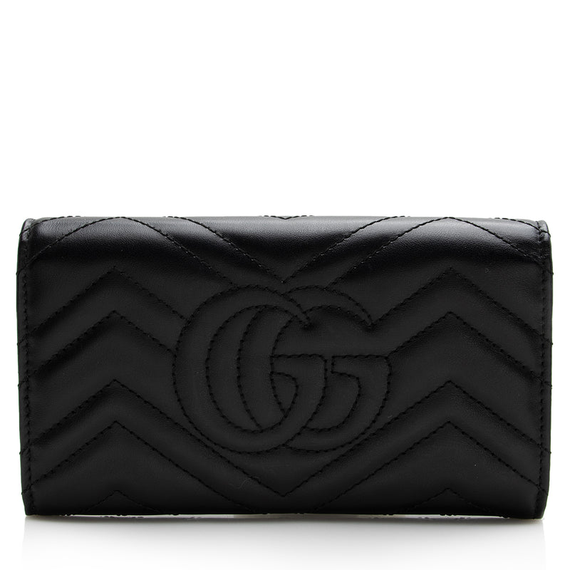 GG Marmont leather continental wallet