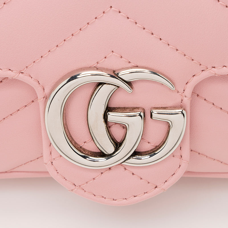 Gucci Matelasse Leather GG Marmont Super Mini Bag (SHF-23685) – LuxeDH