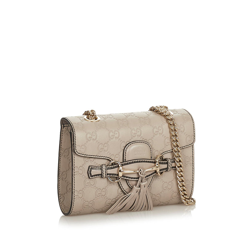 Gucci Mini Microguccissima Emily Crossbody Bag (SHG-26970)