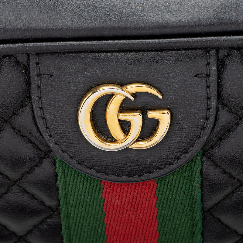 Gucci Quilted Leather Trapuntata Small Shoulder Bag (SHF-20180