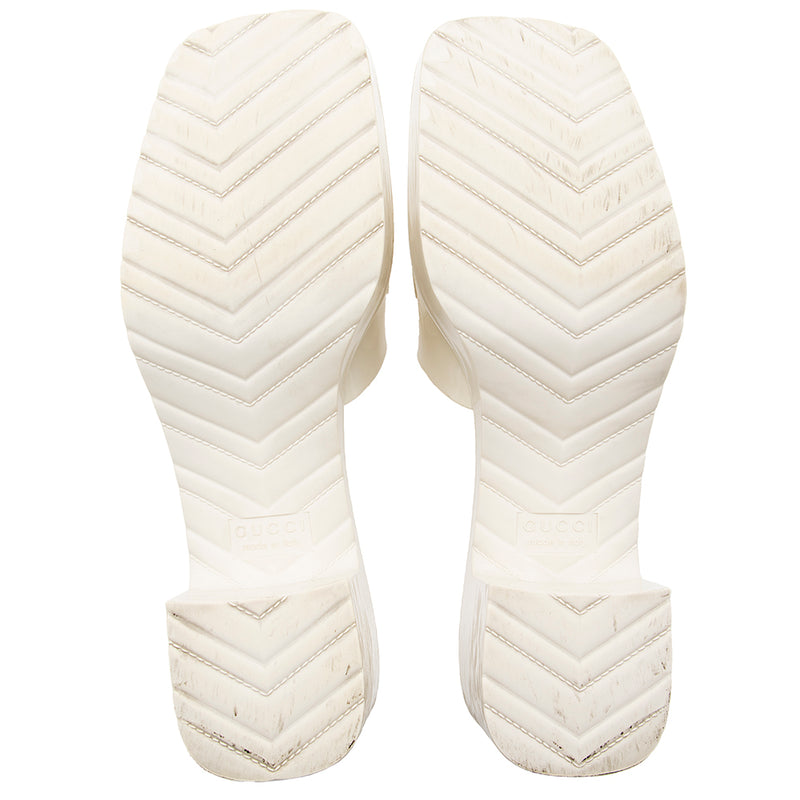 New! Gucci 'Pursuit Track' Blind For Love Slide Sandals Mens 9 US  8 UK MSRP $595