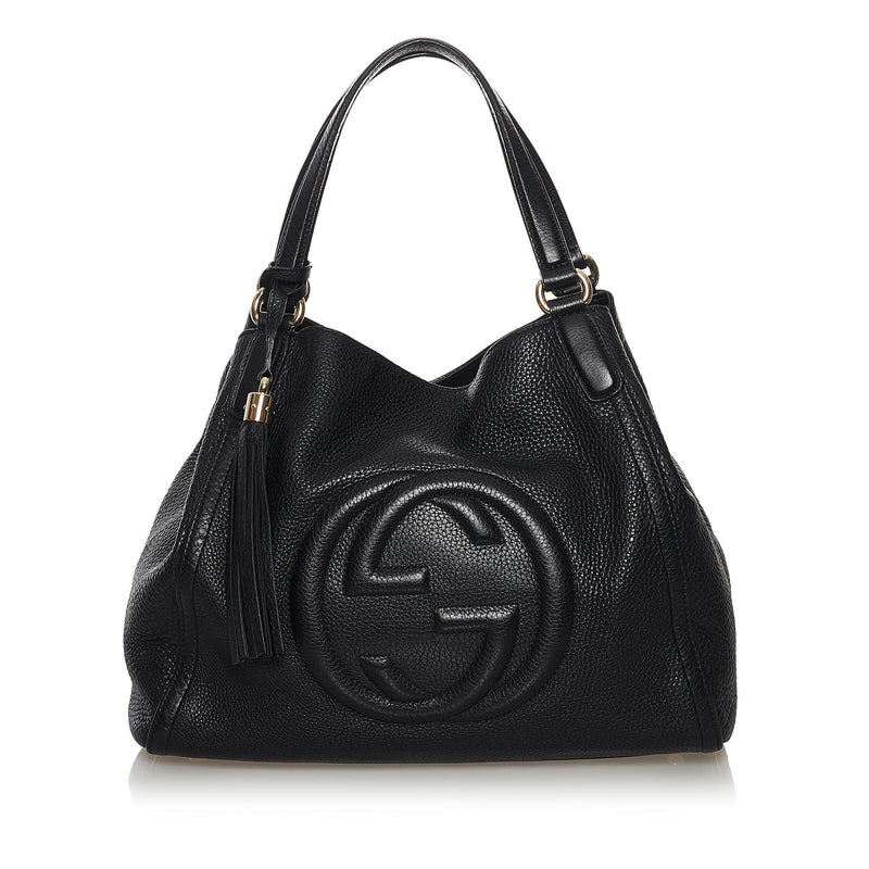 GG Matelassé small bag in black leather | GUCCI® US