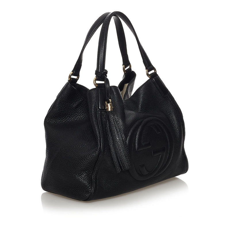 Gucci Soho black leather shoulder bag