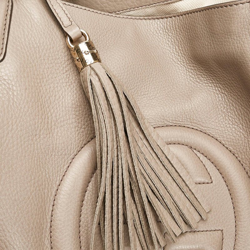 Gucci, Soho Hobo textured-leather shoulder bag