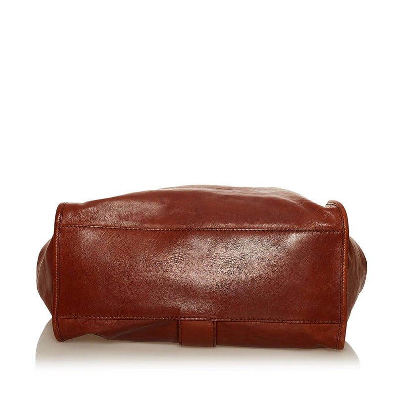 Gucci Leather Stirrup Saddle Bag - ShopStyle