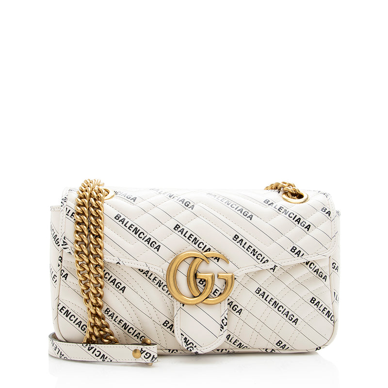 Gucci x Balenciaga The Hacker Project Small GG Marmont Bag white  Nice Bag