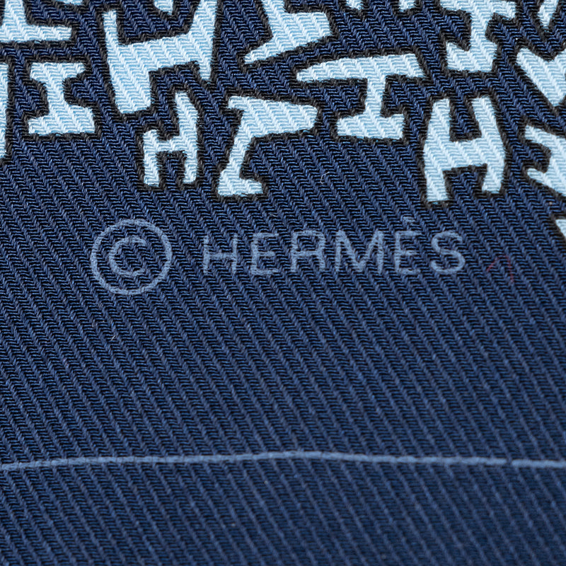 HERMES POCKET SQUARE 45 Vintage Hermes Pocket Square 