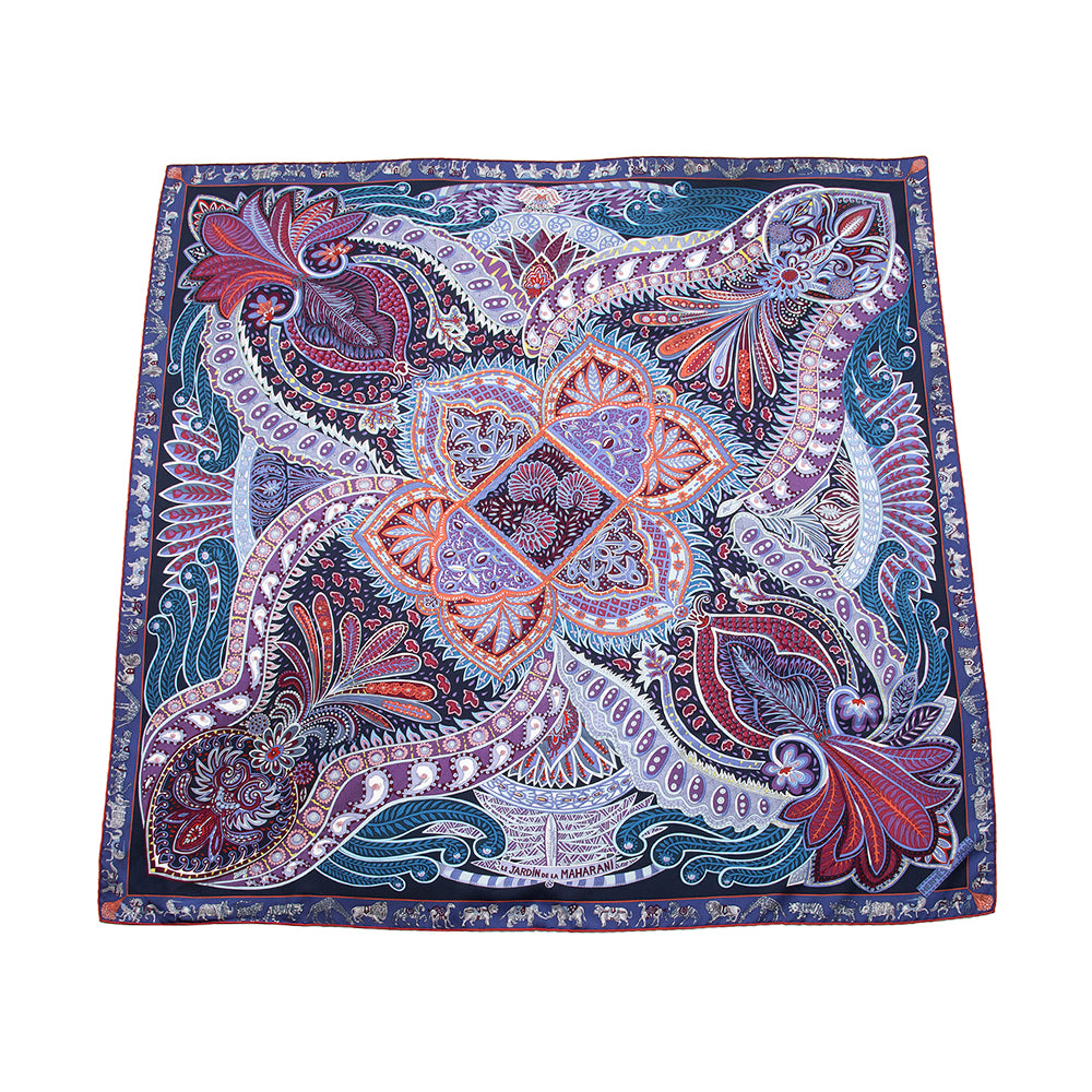 Collier Massaï Silk scarf 90 Mahogany - Silk (L6379SOIC01
