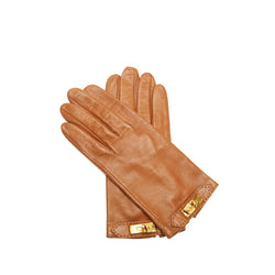 Louis Vuitton - Authenticated Gloves - Leather Brown for Women, Good Condition