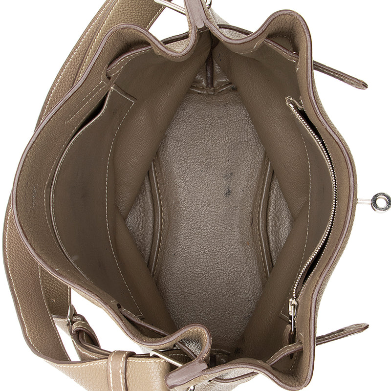 Hermès So Kelly 26 bag in gris tourterelle togo leather PHW - DOWNTOWN  UPTOWN Genève