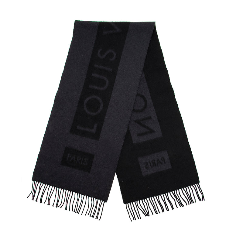 All Black Louis Vuitton Scarf