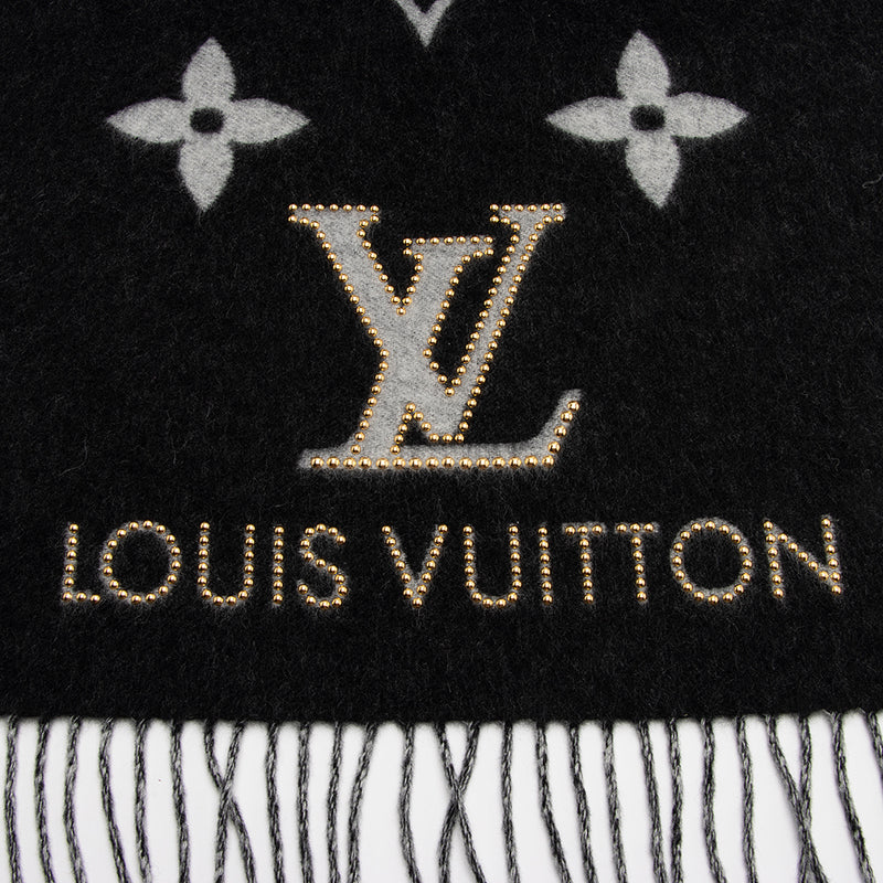Louis Vuitton Pattern Print, Red Reykjavik Cashmere Scarf