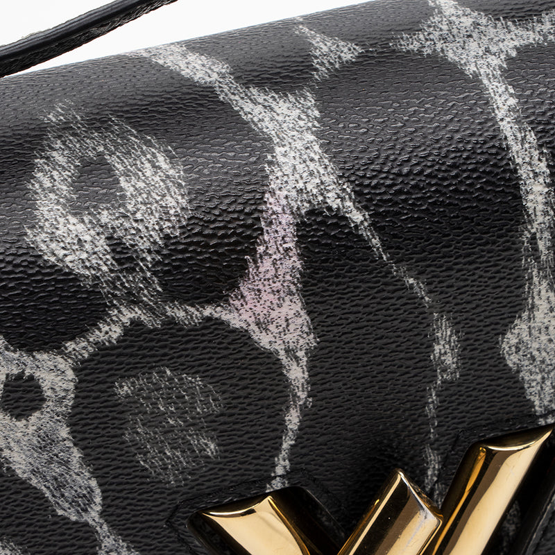 Louis Vuitton Coated Canvas Palm Twist mm Shoulder Bag (SHF-JaIdPa)