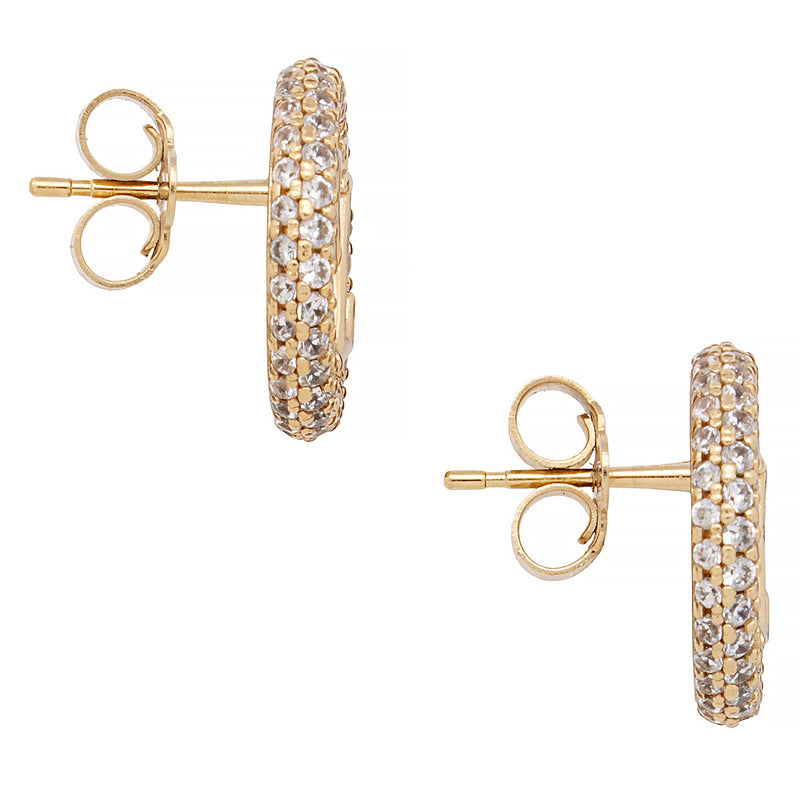 Louis Vuitton Diamond Gold Earrings