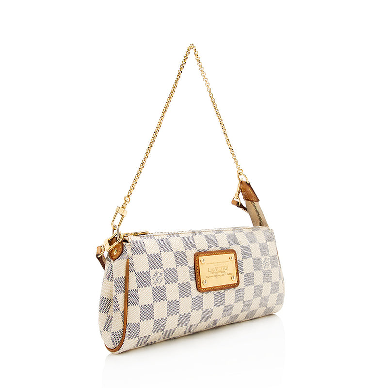 Louis Vuitton, Bags, Authentic Louis Vuitton Damier Azur Eva Clutch  Shoulder Bag