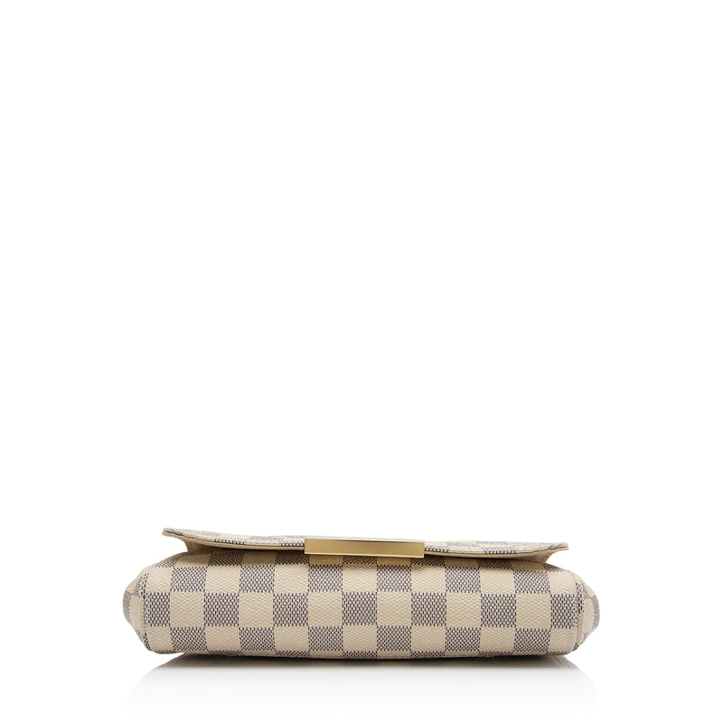 Louis Vuitton Damier Azur Favorite MM Shoulder Bag (SHF-20306) – LuxeDH