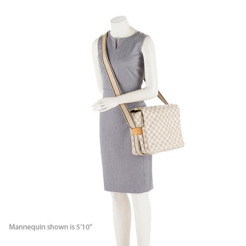 AmaflightschoolShops Revival, White Louis Vuitton Damier Azur Naviglio  Crossbody Bag
