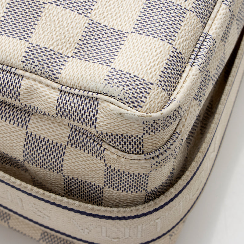 Naviglio Damier Azur Canvas Messenger Bag – Poshbag Boutique