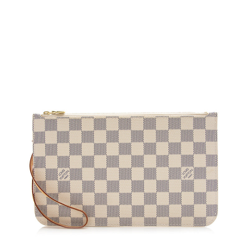 Louis Vuitton Pochette Beige Leather Crossbody From Neverfull Added Chain  Auction