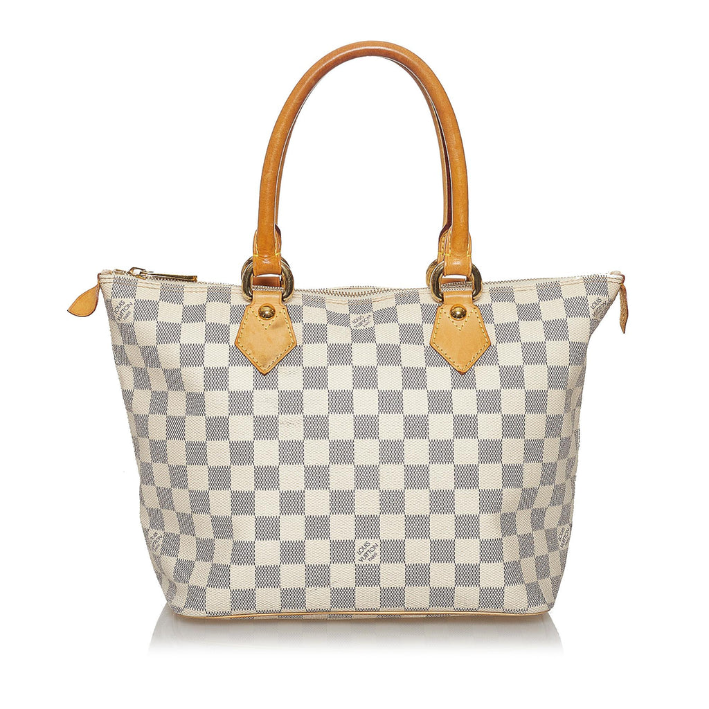 Authentic Louis Vuitton Damier Azur Saleya mm Shoulder Bag