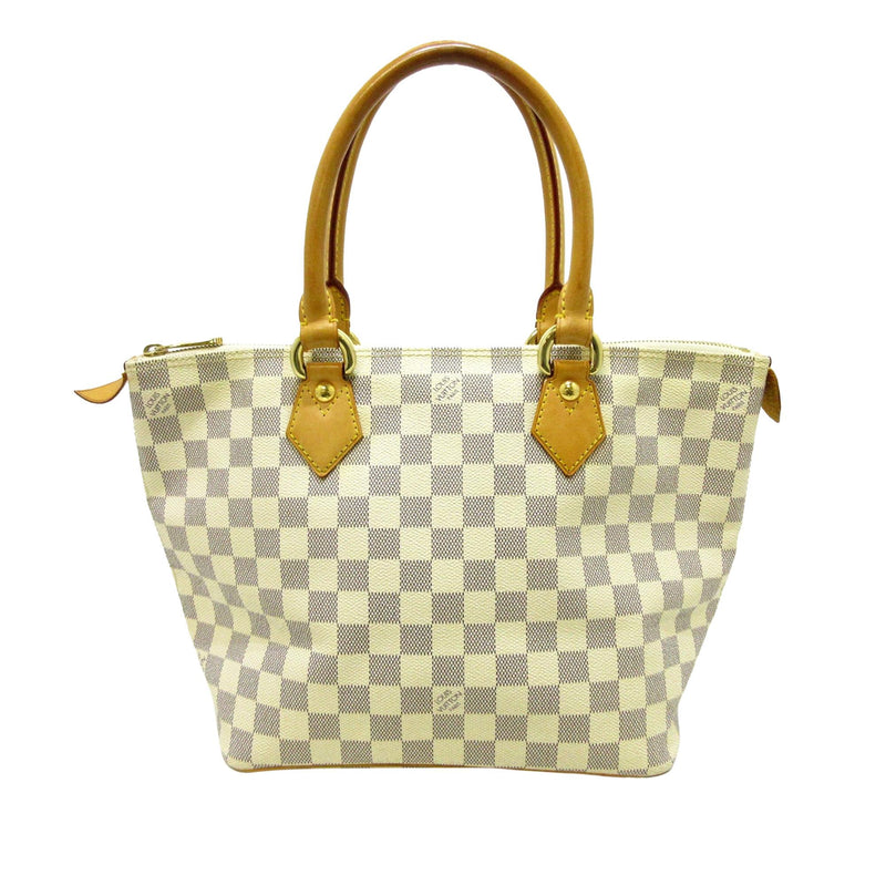 White Louis Vuitton Damier Azur Saleya PM Handbag