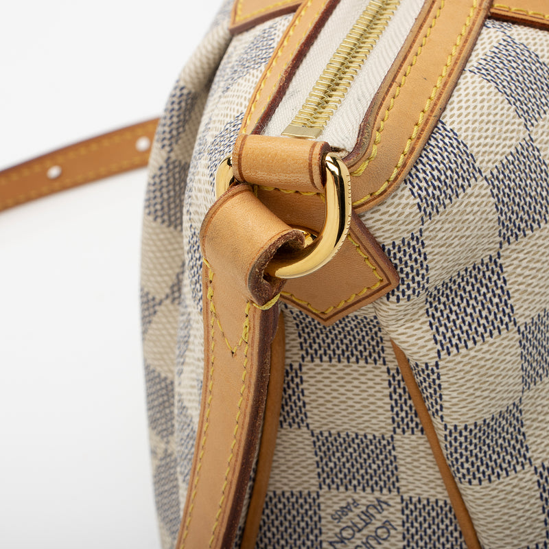 Louis Vuitton 2012 Pre-owned Damier Azur Siracusa PM Shoulder Bag - Grey