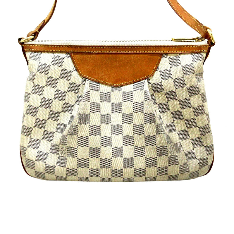 Authenticated Used Auth Louis Vuitton Damier Azur Siracusa PM