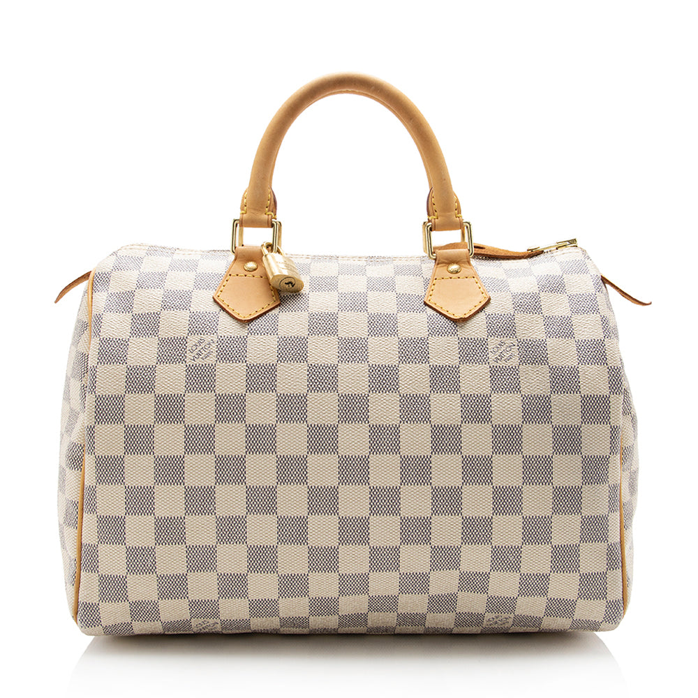 Louis Vuitton Speedy 30 in Damier Azur Handbag - Authentic Pre-Owned Designer Handbags